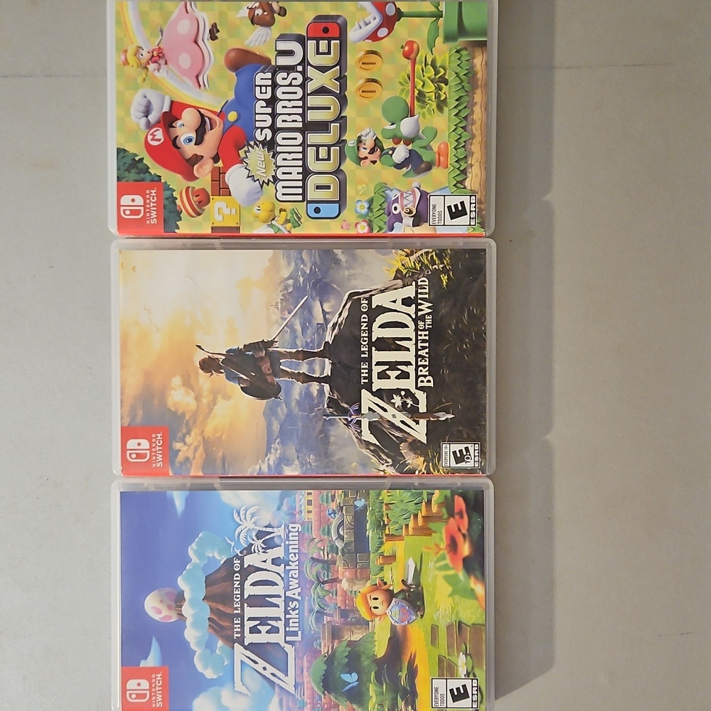 3 nintento game cases.